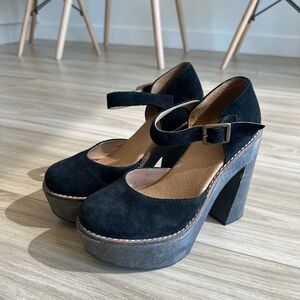 Freebird by Steven Black Suede Platform Heels